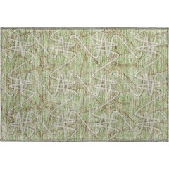 Premium Machine Washable Mayfield AMF947 Aloe 1'8" x 2'6" Rug
