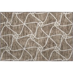 Premium Machine Washable Mayfield AMF948 Brown 1'8" x 2'6" Rug