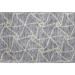 Premium Machine Washable Mayfield AMF948 Gray 1'8" x 2'6" Rug