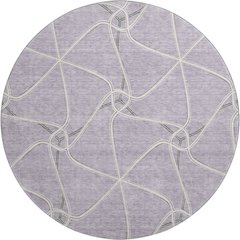 Premium Machine Washable Mayfield AMF948 Lavender 8' x 8' Round Rug