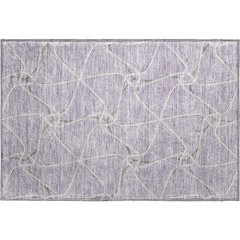 Premium Machine Washable Mayfield AMF948 Lavender 1'8" x 2'6" Rug