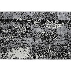 Premium Machine Washable Mayfield AMF949 Black 1'8" x 2'6" Rug