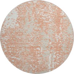 Premium Machine Washable Mayfield AMF949 Coral 8' x 8' Round Rug