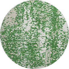 Premium Machine Washable Mayfield AMF949 Emerald 8' x 8' Round Rug