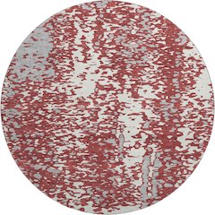 Premium Machine Washable Mayfield AMF949 Garnet 8' x 8' Round Rug