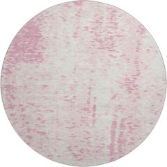 Premium Machine Washable Mayfield AMF949 Pink 8' x 8' Round Rug
