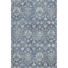 Premium Machine Washable Mayfield  Blue 2'6" x 3'10" Rug