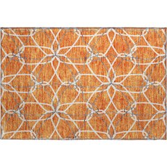 Premium Machine Washable Mayfield AMF950 Orange 1'8" x 2'6" Rug