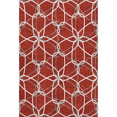 Premium Machine Washable Mayfield AMF950 Red 2'6" x 3'10" Rug
