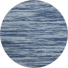 Premium Machine Washable Mayfield AMF951 Blue 8' x 8' Round Rug