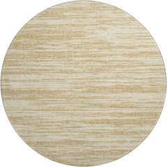 Premium Machine Washable Mayfield AMF951 Gold 8' x 8' Round Rug