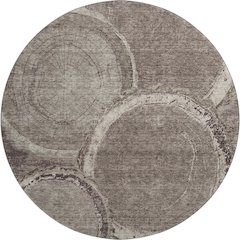 Premium Machine Washable Mayfield AMF952 Chocolate 8' x 8' Round Rug