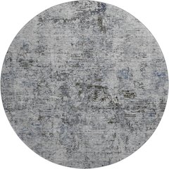 Premium Machine Washable Mayfield AMF953 Gray 8' x 8' Round Rug