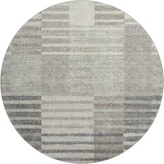 Premium Machine Washable Mayfield AMF954 Beige 8' x 8' Round Rug