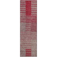 Premium Machine Washable Mayfield AMF954 Garnet 2'3" x 7'6" Runner Rug