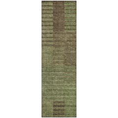Premium Machine Washable Mayfield AMF954 Mocha 2'3" x 7'6" Runner Rug