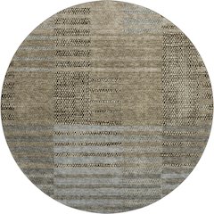 Premium Machine Washable Mayfield AMF954 Taupe 8' x 8' Round Rug