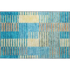 Premium Machine Washable Mayfield AMF954 Teal 1'8" x 2'6" Rug
