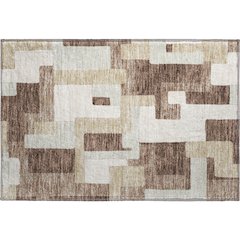 Premium Machine Washable Mayfield AMF955 Brown 1'8" x 2'6" Rug