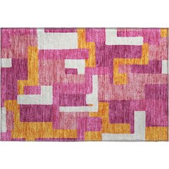 Premium Machine Washable Mayfield AMF955 Pink 1'8" x 2'6" Rug