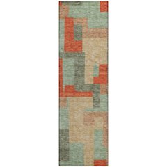 Premium Machine Washable Mayfield AMF955 Sage 2'3" x 7'6" Runner Rug