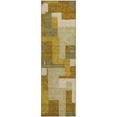 Premium Machine Washable Mayfield AMF955 Wheat 2'3" x 7'6" Runner Rug