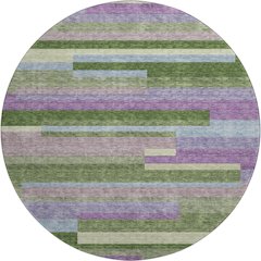 Premium Machine Washable Mayfield AMF956 Cactus 8' x 8' Round Rug