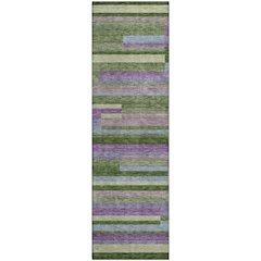 Premium Machine Washable Mayfield AMF956 Cactus 2'3" x 7'6" Runner Rug
