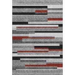 Premium Machine Washable Mayfield AMF956 Gray 2'6" x 3'10" Rug