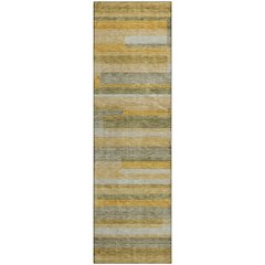 Premium Machine Washable Mayfield AMF956 Honey 2'3" x 7'6" Runner Rug
