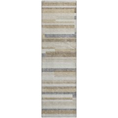 Premium Machine Washable Mayfield AMF956 Ivory 2'3" x 7'6" Runner Rug