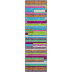 Premium Machine Washable Mayfield AMF956 Lavender 2'3" x 7'6" Runner Rug