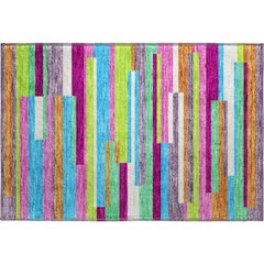 Premium Machine Washable Mayfield AMF956 Lavender 1'8" x 2'6" Rug