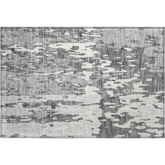 Premium Machine Washable Mayfield AMF957 Gray 1'8" x 2'6" Rug