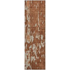 Premium Machine Washable Mayfield AMF957 Paprika 2'3" x 7'6" Runner Rug