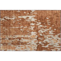 Premium Machine Washable Mayfield AMF957 Paprika 1'8" x 2'6" Rug