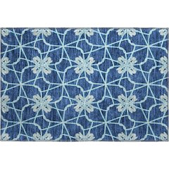 Premium Machine Washable Mayfield AMF958 Navy 1'8" x 2'6" Rug