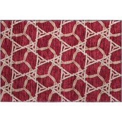 Premium Machine Washable Mayfield AMF959 Burgundy 1'8" x 2'6" Rug