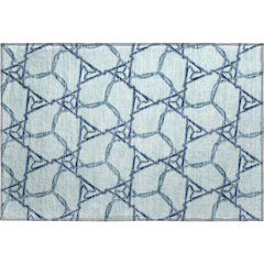 Premium Machine Washable Mayfield AMF959 Sky 1'8" x 2'6" Rug