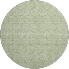Premium Machine Washable Mayfield AMF960 Aloe 8' x 8' Round Rug