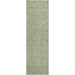 Premium Machine Washable Mayfield AMF960 Aloe 2'3" x 7'6" Runner Rug