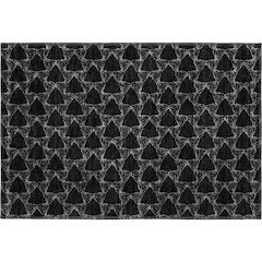 Premium Machine Washable Mayfield AMF960 Black 1'8" x 2'6" Rug