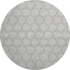 Premium Machine Washable Mayfield AMF960 Gray 8' x 8' Round Rug