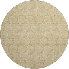 Premium Machine Washable Mayfield AMF960 Wheat 8' x 8' Round Rug