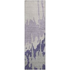 Premium Machine Washable Mayfield AMF961 Purple 2'3" x 7'6" Runner Rug