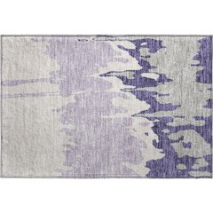 Premium Machine Washable Mayfield AMF961 Purple 1'8" x 2'6" Rug