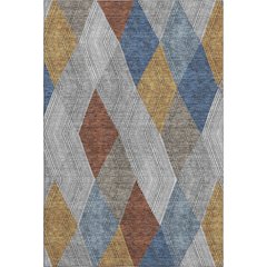 Premium Machine Washable Mayfield AMF962 Gray 2'6" x 3'10" Rug