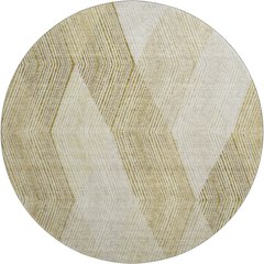 Premium Machine Washable Mayfield AMF962 Ivory 8' x 8' Round Rug