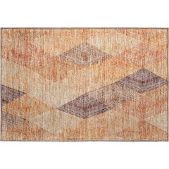 Premium Machine Washable Mayfield AMF962 Orange 1'8" x 2'6" Rug