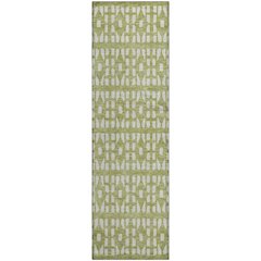Premium Machine Washable Mayfield AMF963 Aloe 2'3" x 7'6" Runner Rug